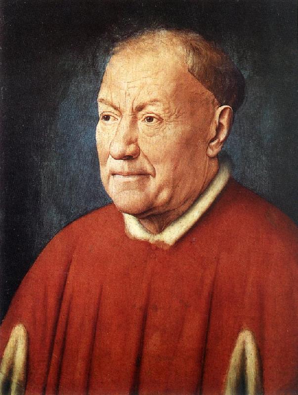 EYCK, Jan van Portrait of Cardinal Niccolo Albergati dfg oil painting picture